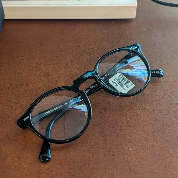 Black Round Glasses by Oliver Peoples